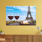 Zwei Gläser Wein im Café von Paris Leinwanddruck (Insitu (Wohnzimmer))