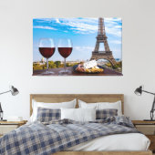 Zwei Gläser Wein im Café von Paris Leinwanddruck (Insitu (Schlafzimmer))