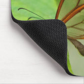 Zwei gläserne Schmetterlinge Mousepad (Ecke)