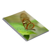 Zwei gläserne Schmetterlinge Notizblock (Rechte Seite)