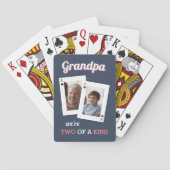 Zwei gleich | Opa & Child Foto Spielkarten (Rückseite)