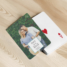 Zwei gleich | Verlobung Foto oder Gastgeschenk Hoc Spielkarten