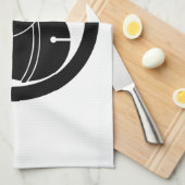 Zwei Glocken im Kreis Geschirrtuch (Viertel Falte)