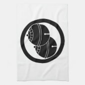 Zwei Glocken im Kreis Geschirrtuch (Vertikal)