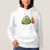 Zwei glückliche Birnen Hoodie (Vorderseite)