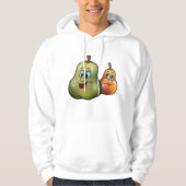 Zwei glückliche Birnen Hoodie (Vorderseite)