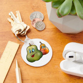 Zwei glückliche Birnen Schlüsselanhänger