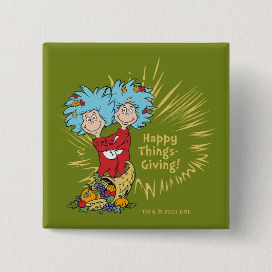 Zwei glückliche Dinge! Button (Vorderseite)