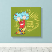 Zwei glückliche Dinge! Leinwanddruck (Insitu (Holzboden))