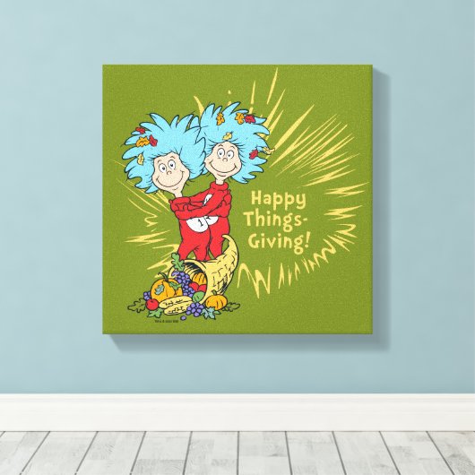 Zwei glückliche Dinge! Leinwanddruck (Insitu (Holzboden))