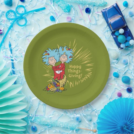 Zwei glückliche Dinge! Pappteller (Party)