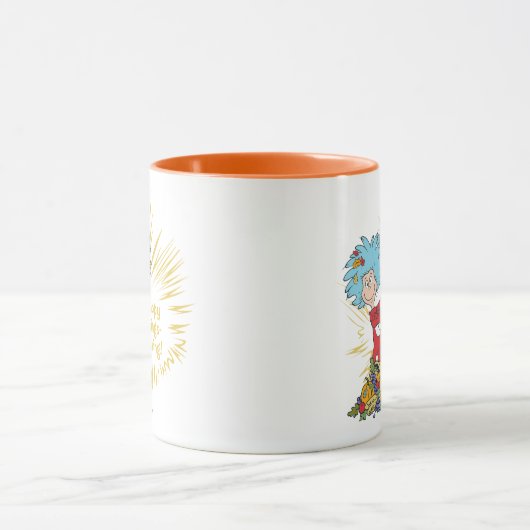 Zwei glückliche Dinge! Tasse (Zentrum)