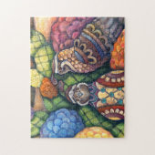 Zwei glückliche Quaille Puzzle (Vertikal)