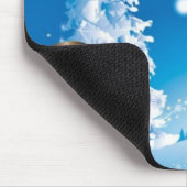 Zwei glückliche Schneemänner Mousepad (Ecke)