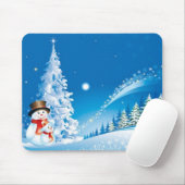 Zwei glückliche Schneemänner Mousepad (Mit Mouse)