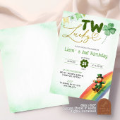 Zwei glückliche St Patricks Geburtstag Einladung