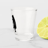 Zwei glückliche Tanzbären tanzen zusammen Schnapsglas (Rechts)