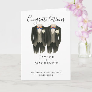 Zwei Glückwünsche zu Ihrem Hochzeitstag Karte