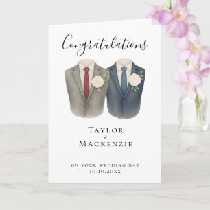 Zwei Glückwünsche zu Ihrem Hochzeitstag Karte