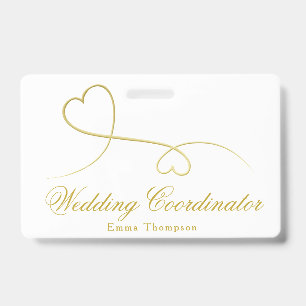 Zwei goldene Herzen   Hochzeitsplaner / Hochzeitsk Ausweis
