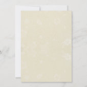 Zwei goldene Hochzeitsringe Einladung (Rückseite)