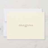 Zwei goldene Hochzeitsringe Save the Date (Rückseite)