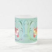 Zwei Goldfische Mattglastasse (Mittel)