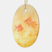 Zwei Goldfish Keramikornament (Links)