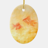 Zwei Goldfish Keramikornament (Vorne)