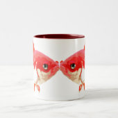 Zwei Goldfish-Tasse Zweifarbige Tasse (Mittel)