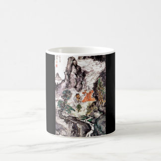 Zwei Göttlichkeiten, die C. 1924, japanische Kaffeetasse