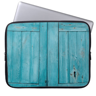 ZWEI GRAUE HOLZTÜREN LAPTOPSCHUTZHÜLLE
