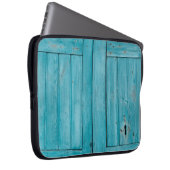 Zwei graue Holztüren Laptopschutzhülle (Vorne Rechts)