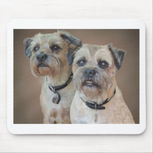 Zwei Grenzterrier Mousepad
