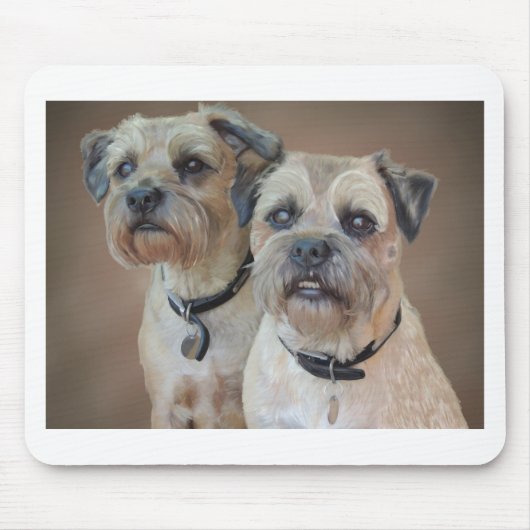 Zwei Grenzterrier Mousepad (Vorne)