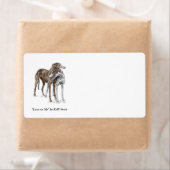 Zwei Greyhound Friends Dog Art (Insitu)
