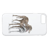Zwei Greyhound Friends Dog Art Case-Mate iPhone Hülle (Rückseite (Horizontal))