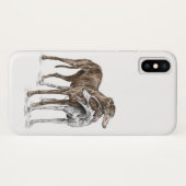 Zwei Greyhound Friends Dog Art Case-Mate iPhone Hülle (Rückseite (Horizontal))