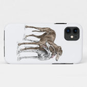 Zwei Greyhound Friends Dog Art Case-Mate iPhone Hülle (Rückseite (Horizontal))