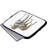 Zwei Greyhound Friends Dog Art Laptopschutzhülle (Vorne Knopf)