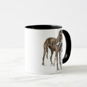 Zwei Greyhound Friends Dog Art Tasse (VorderseiteRechts)