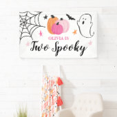 Zwei griesgrämige Halloween-Kürbis zum 2. Geburtst Banner (Insitu)