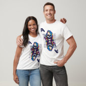 Zwei grimmige Pop Art Skull T-Shirt (Unisex)