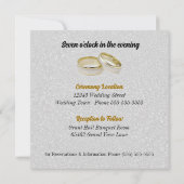 Zwei Grooms Black Tux Gay Wedding Einladung (Rückseite)