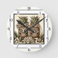 Zwei Grooms Gay Pineaple Tiki Head Retro Hochzeit