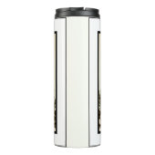 Zwei Grooms Gay Pineaple Tiki Head Retro Hochzeit Thermosbecher (Rückseite)