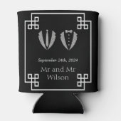 Zwei Grooms Gay Tuxedo Wedding Dosenkühler (Rückseite)