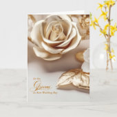 Zwei Grooms Gay Wedding Gratulationen Rose Karte (Gelbe Blume)