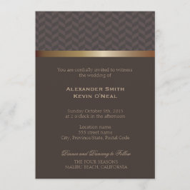 Zwei Grooms-Gay Wedding ı Einladung