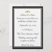 Zwei Grooms-Gay Wedding-Tuxedo Einladung (Rückseite)